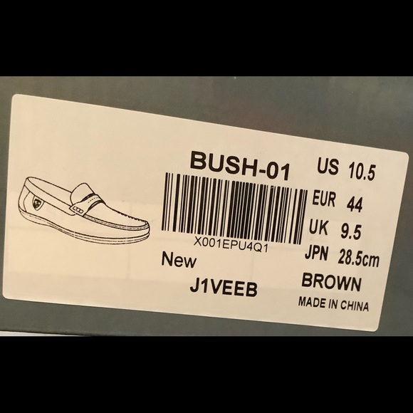 NWT in orig. box & packaging BRUNO MARC Men’s Brown Loafer Shoes SIZE 10.5M - Picture 5 of 10